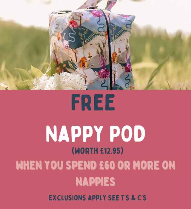 Free Nappy Pod when you spend 60 on nappies